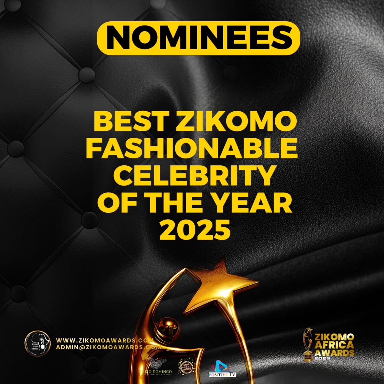 BEST ZIKOMO FASHIONABLE CELEBRITY OF THE YEAR 2025