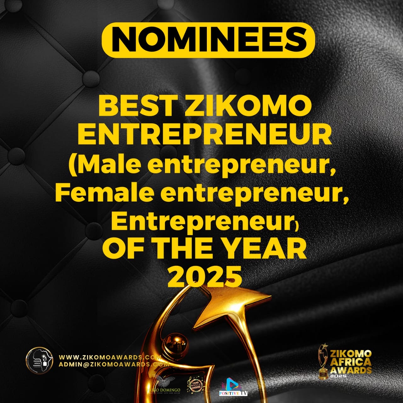 BEST ZIKOMO ENTREPRENEUR OF THE YEAR 2025