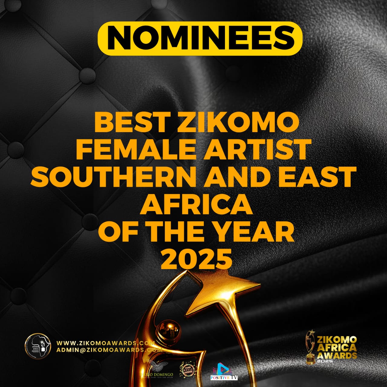 BEST ZIKOMO FEMALE ARTIST SOUTHERN AND EAST AFRICA 2025